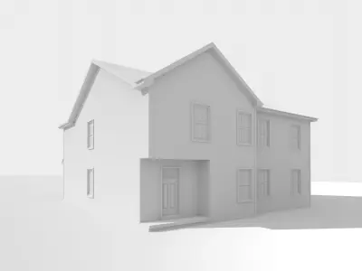 Cape Cod House 6 3D model