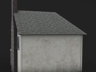 House 03 - Clean Low-poly 3D model