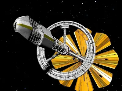 Solar Sail Ship 3D model