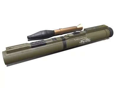 M72 LAW light Anti Tank Weapon Low-poly PBR Low-poly 3D model