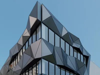 enscape render scene with sketchup model Low-poly 3D model