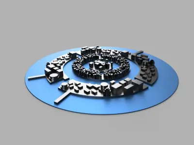 Platos Atlantis 3D print model