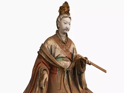 Deity Statue Sculpture08 3D model