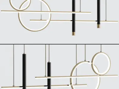 Ophelia Ceiling Chandelier 3D model