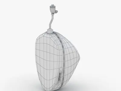 1619 - Urinal Low-poly 3D model