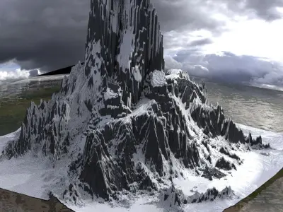 Narnian Great snow mountain 2 3D model