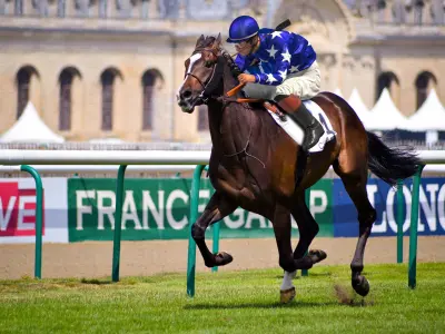  Horse Jockey Rigged for Cinema 4D 3D Model 