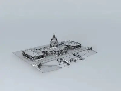 US CAPITAL BUILDING AND GROUNDS 3D model