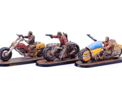 Cyberzerkers - Biker Squad 3D print model