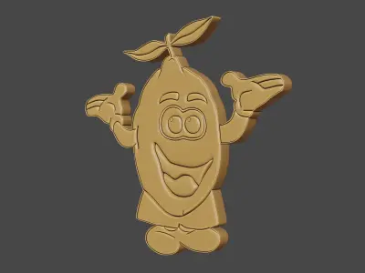 Lemon Magnet 3D print model