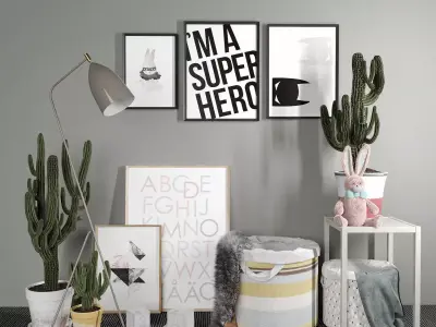 Hubsch decorative set 3D model