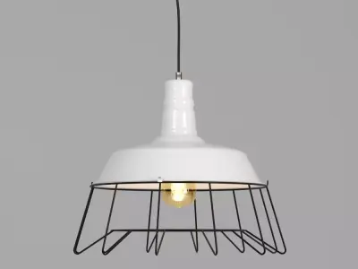 Hanging lamp LOFT HOUSE P-63-3 white 3D model