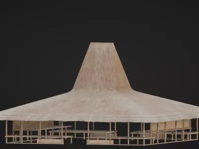 Traditional Houses - Rumah Musalaki Low-poly 3D model