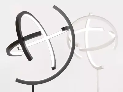 Atom Straight Floor Lamp 3D model