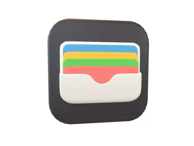 IOS Wallet Icon v1 001 Low-poly 3D model