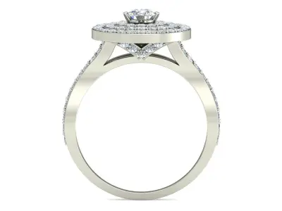Women Ring  Render 3dm STL OBJ FBX Details 3D print model 340