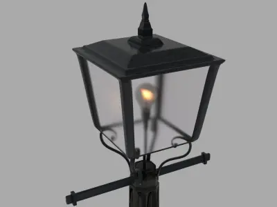 Lamp Post High-Poly 3D model