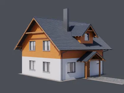 House 7 - residential building 3D model 3D model