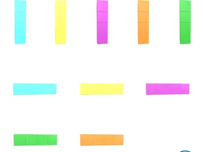 Tetris Block v2 Pack 01 Low-poly 3D model