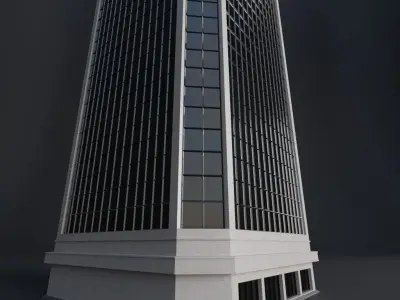 SKYSCRAPER CITY BUILDING 04 Low-poly 3D model
