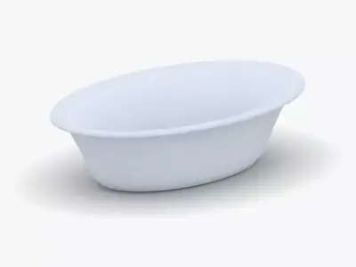 1635 - Bathtub Low-poly 3D model