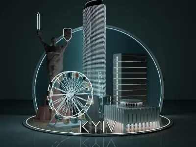 Kyiv city Free 3D model