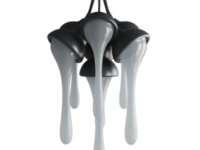 Chandelier Fluide Par Binome 3D model
