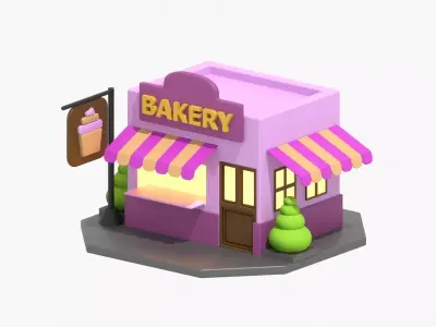 Bakery 3D Illustration 3D model
