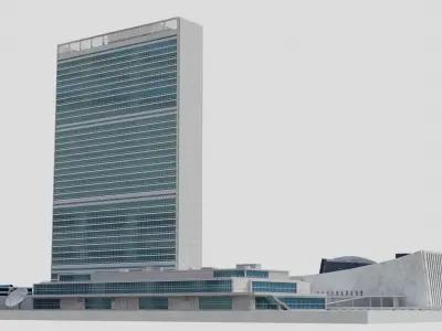 Headquarters Of The United Nations Building 3D model