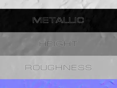 Snow 09 PBR Low-poly 3D model