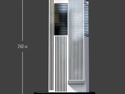 Skyscraper06 NewYork-Style Low-poly 3D model