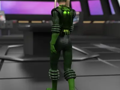 Ajax Spacewoman for La Femme 2 for Poser 3D model