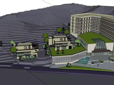 vacation spot-Resort-Fashion Leisure Hotel-0163 3D model