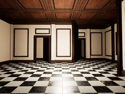 UE4-UE5-FBX-Modular Wall Pack 1 Low-poly 3D model