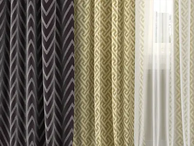 Curtain Set 195C 3D model