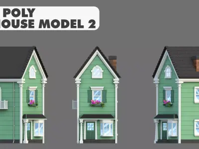 House Model 2 Low-poly 3D model