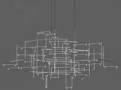 Quasar Holland Spectre Chandelier 3D model