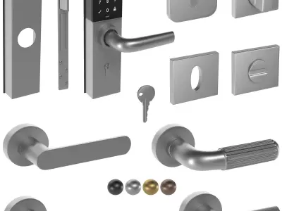 jnf door handles 3D model