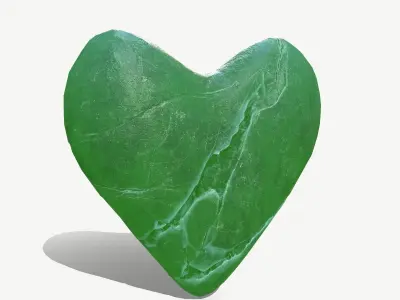 Broken Heart 8 Low-poly 3D model