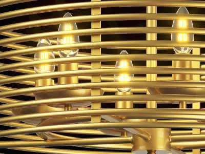 728063 Zeta Lightstar hanging chandelier 3D model