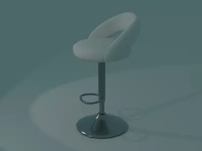 Simple Modern Bar Chair 3D model