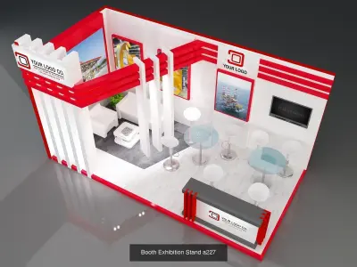 Booth Exhibition Stand G31 3D Model Pack