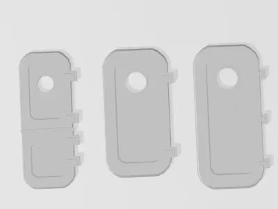 Doors for ship models 3D print model