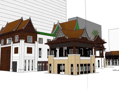 vacation spot-Resort-Fashion Leisure Hotel-0164 3D model