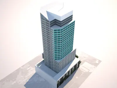 179 Turbo Street low poly 3D model