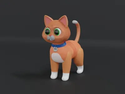 Sox cat from Light Year Animation 3D model