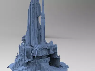 Jabba Hut Tower Facility 3D model