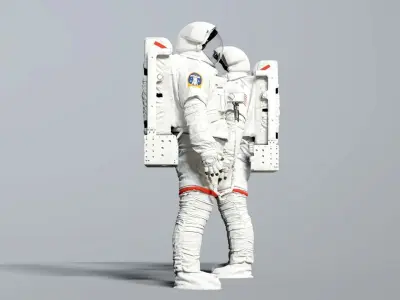 SPACESUIT Astronaut EMU SAFER 3D model