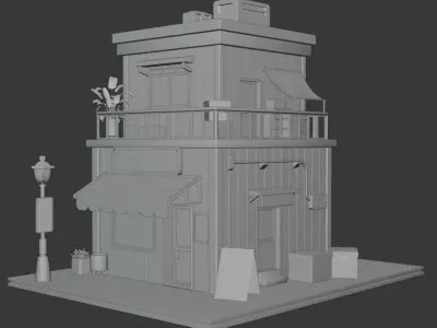 3D Model Lowpoly House - Stylized Free low-poly 3D model
