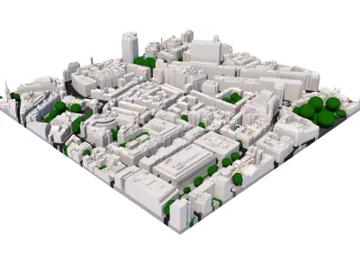 London city tile Level 2 block TQ2979 South East 3D model